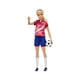 thumbnail image 3 of Muñeca Barbie Profesiones Jugadora de Fútbol Playera Roja, 3 of 4