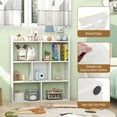 thumbnail image 6 of Costway 2 PCS 7-cube Bookcase Open Storage Shelf with Anti-tipping Kits for Living Room White, 6 of 8
