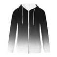 thumbnail image 4 of Ashirexll Zip Up Hoodie Women, Winter Tops for Women, Stylish Printed Long Sleeve Blouse with Pocket, 4 of 4