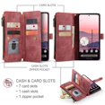 thumbnail image 3 of CaseMe Case for Google Pixel 10/10 Pro Wallet Case for Women Men, Fashion Durable PU Leather Magnetic Flip Lanyard Strap Wristlet Zipper Card Holder Wallet Phone Case for Google Pixel 10/10 Pro 6.3", 3 of 9