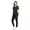 Black, variant on Women's Scrub Set Ultra Stretch Form Fitting Scrubs for Women Set (Teal, X-Large)