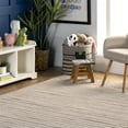 thumbnail image 6 of Rugs USA Mandia Striped Wool Area Rug, 6' x 9', Marlowe Taupe, 6 of 9