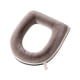 thumbnail image 2 of Cojín de franela gruesa de visón para inodoro | Suave, cálido, lavable y con cremallera | Cojín de baño reutilizable y cómodo para el inodoro | Beige, gris y café, 2 of 6