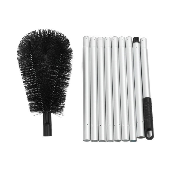 BIMZUC Long‑Reach Gutter & Roof Cleaning Brush – Multifunctional, Durable PET/Aluminum, Easy to Sweep Dust, Spider Webs & Debris