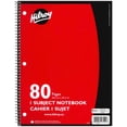thumbnail image 1 of Hilroy® Coil Notebooks 3 Hole with Margin 1 Subject, 10-½ X 8, 80 Page, Red, 1 of 3