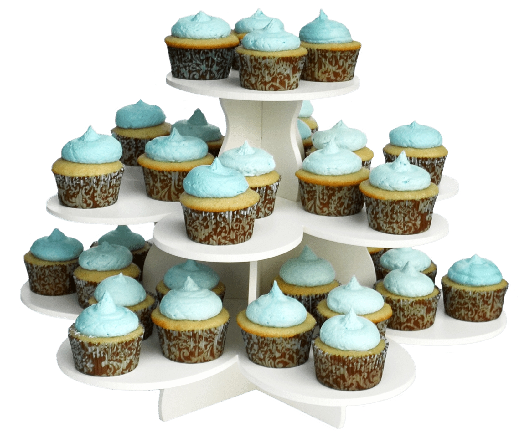 3 Tier Flower Cupcake Tower