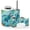 Color 1, variant on Bathroom Accessory Set 6 Piece with Sea Turtle Funny Glasses Ocean Theme Marine Life Blue Sea Kid Toothbrush Holder, Soap Dispenser, Soap Dish, Trash Can, Toothbrush Cup, Toilet Brush Holder