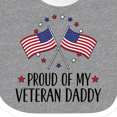 thumbnail image 4 of Inktastic Military Veteran Daddy Proud Son Daughter Boys or Girls Baby Bib, 4 of 4