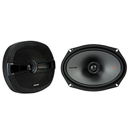 KICKER 44KSC6904 6x9" (160x230mm) Coax Spkrs w/1"(25mm) tweeters, 4ohm, RoHS Compliant