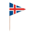 thumbnail image 1 of iceland national flag eu country Toothpick Triangle Cupcake Toppers Flag, 1 of 3