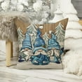 thumbnail image 5 of Warm Winter Wishes Decorative Throw Pillow Covers 18x18 Set of 4, Let It Snow Blue Gnome Pine Trees Cushion Case Decor, Snowflakes Seasonal Farmhouse Home Decoration for Sofa Couch, 5 of 5