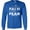Royal Blue, variant on Fair Game Faith Over Fear Long Sleeve Shirt, Christian Graphic Tee-Royal Blue-Medium