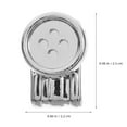 thumbnail image 2 of Phenofice 6pcs Fixed Buttons Tool for Pants for Family Members Silver Replacement Outdoor Sports, 2 of 8