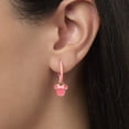 thumbnail image 4 of Disney Minnie Mouse Pink Bow Charm Hoop Earring Set, 3 Charms and 1 Hoop, 4 of 8