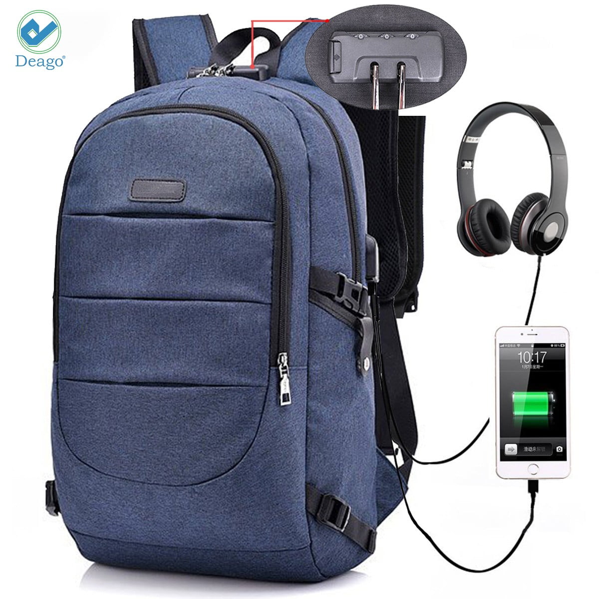 levis backpack anti theft