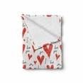 thumbnail image 2 of Love Soft Flannel Fleece Throw Blanket, Hand Written I Love You Phrases Heart Valentines Day Inspiration, Cozy Plush for Indoor and Outdoor Use, 50" x 70", Vermilion Black White, by Ambesonne, 2 of 6
