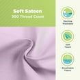 thumbnail image 5 of Neck Roll Pillowcase ( 5x14 ) - Enclosed Sleeve Style - Wheat Dreamz - Pink Sateen 300 Thread Count - Made in USA, 5 of 9