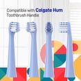 thumbnail image 3 of Replacement Toothbrush Heads Compatible with Colgate Hum Toothbrush - Brush Heads Replacement Compatible with Hum Smart Battery Toothbrush, Blue, 6 Pack, 3 of 6