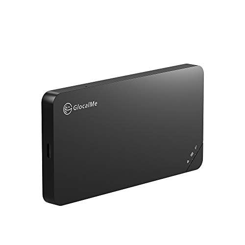 Black 2020 New Version GlocalMe G4 Pro Mobile WiFi Hotspot with 1GB Global Data/No SIM Card Roaming Charges International Pocket WiFi