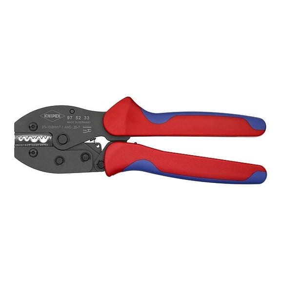 Knipex 8 3/4 in Crimper 20 to 7 AWG 97 52 33