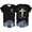 Z1Black, variant on Womens Short Sleeve T Shirts Rock N Roll Crewneck Leopard Lips Guitar Graphic Vintage Band Casual Tee Shirts