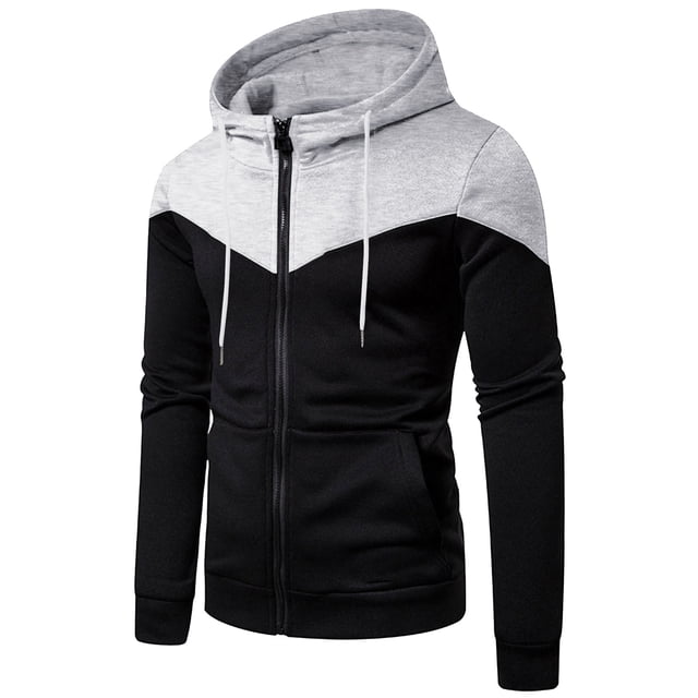 pstuiky Camisas casuales de manga larga para hombre, Sudadera deportiva de manga larga con bolsillo, holgada y cálida, con diseño de patchwork y colores para hombre Tops casuales para hombres xxxl