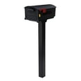 thumbnail image 3 of Gibraltar Mailboxes Patriot Large Rust-Proof Plastic Post Mount Mailbox, Black, 3 of 7