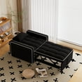 thumbnail image 6 of Muumblus Sleeper Sofa Chair Bed, 3-in-1 Convertible Recliner Sofa Bed for Living Room Apartment, Black, 6 of 11