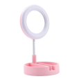 thumbnail image 4 of Anillo de luz portátil para Selfie con soporte para teléfono Espejo de maquillaje USB con luces Iluminación regulable Soporte extensible para cámaras Rosa Baoblaze base de lampara, 4 of 8