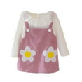 thumbnail image 1 of Tranfacy Robe Chaude pour Filles, Robe Décontractée à Manches Longues, Robe à Manches Longues à Col Rond pour Filles, Robe Décontractée Ample en Étoiles et en Maille Céleste 1-7 Ans, 1 of 4