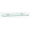 thumbnail image 5 of Alno A6650-18-PN Royale 18" Wide Glass Bathroom Shelf - Nickel, 5 of 5
