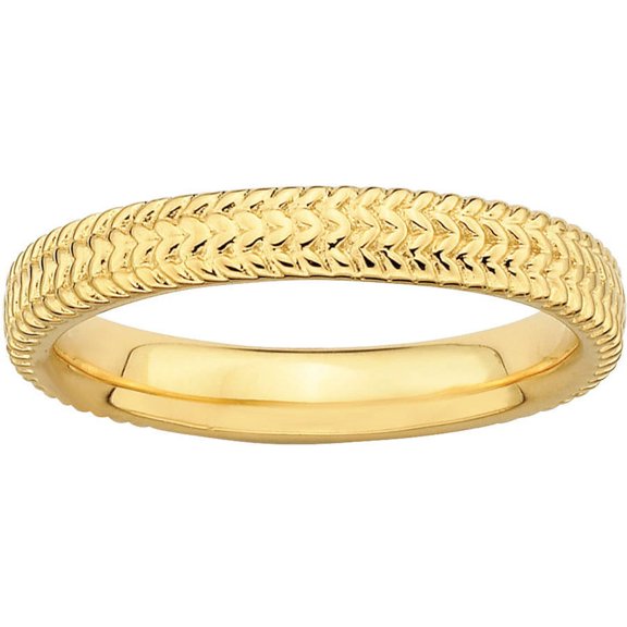 Sterling Silver Gold-Plated Ring