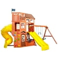 KidKraft Lookout Extreme 3Story Wooden Swing Set / Playset with Slides