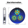 thumbnail image 3 of Saiise Geometry Dash Print Compact Mirror,Travel Makeup Mirror,Mini Mirror for Purse,Handbag,2.6 inch Small Folding Portable Handheld Mirror, 3 of 9