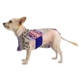 thumbnail image 2 of Fleece Dog Poncho by Poocho - Aztec Purple - Large, 2 of 3