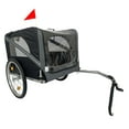 thumbnail image 5 of Dog Bike Trailer - Folding Pet Carrier for Bicycle, 20 Inch Wheels, Safety Flag, 5 of 9