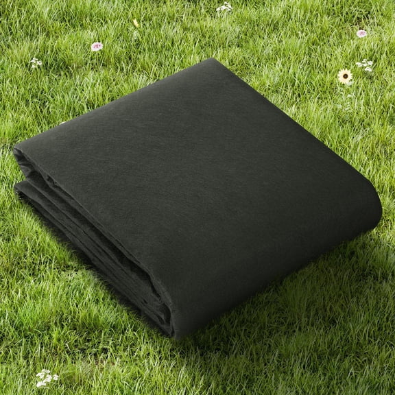 Non Woven Geotextile Fabric 10x100FT 8OZ Heavy Duty Weed Barrier Landscape Driveway Fabric for Gravel Underlayment French Drains Ground Cover Black
