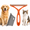 2-piece set, variant on Pet Hair Remover Tool Set, Carpet Rake & Lint Roller Brush & Silicone Scraper, Reusable Dog Cat Hair Remover for Carpet, Sofa, Furniture