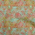 thumbnail image 1 of oneOone Cotton Poplin Twill Yellow Fabric Leaves Quilting Supplies Print Sewing Fabric By The Yard 56 Inch Wide, 1 of 6