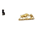 thumbnail image 1 of Figura de escritorio,Estatua de gato,linda estantería,escritorio,decoración del hogar,Estatua de escritorio,Figura decorativa de pelea de toros y osos,Colecciones de esculturas de, 1 of 8