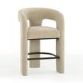 thumbnail image 4 of Malone Taupe Performance Chenille Stool, 4 of 8