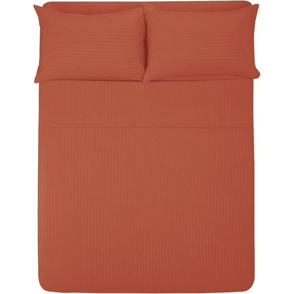 Sábana King Size 1800 hilos MELOCOTTON HOGAR Microfibra Grabada Ultra Suave