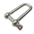 thumbnail image 3 of DYNWAVECA 5-6pack 304 Stainless Steel Long D-Shackle Chain Shackle Rigging Fastener 5MM 6 Pcs, 3 of 7
