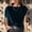 A815 Navy, variant on T-Shirt for Women Crewneck Cap Sleeve Vintage Loose Fit Velvet Texture Fabric Soft Stretchy Streetwear Casual Luxury Feel Summer Fall Fashion Tops