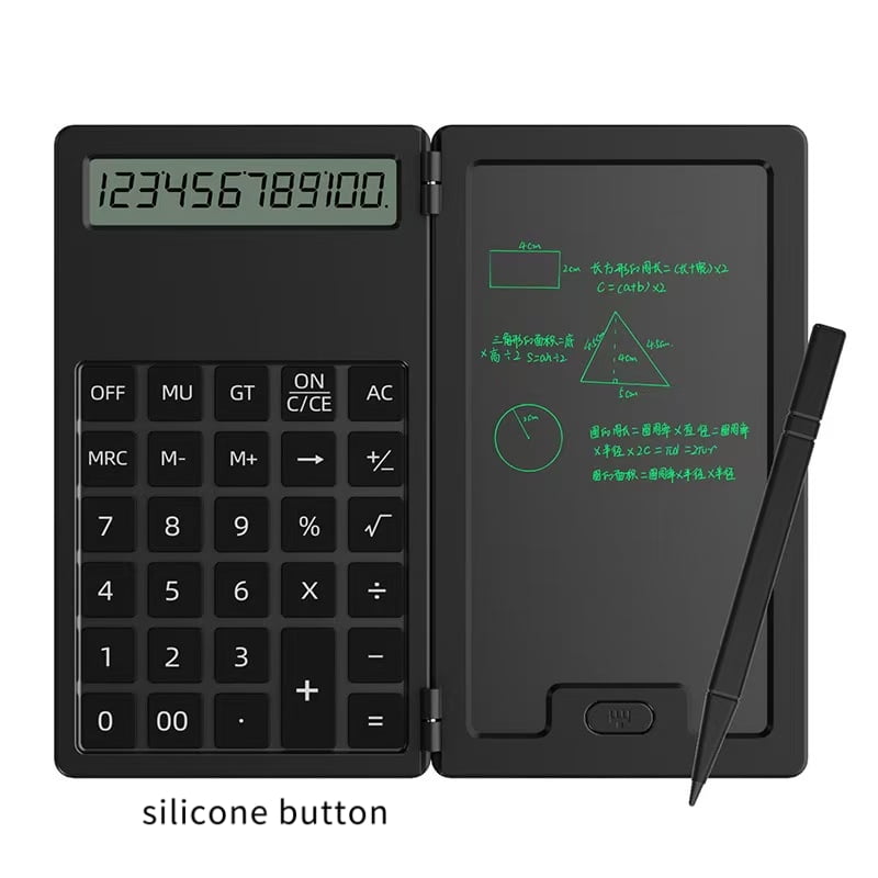 Mini Calculator Handwriting Board Portable Multifunctional Student Office Calculator Suitable for School Math Calculations (One Pack)