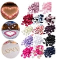 thumbnail image 2 of 200 PCS Artificial Pink Rose Petals for Romantic Night Flower Girl Silk Flower Petals for Wedding Aisle Table Centerpieces Confetti Party Favors Table Decoration Ivory White 4.5*4 cm by Toyeng, 2 of 9