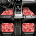 thumbnail image 6 of ZICANCN Waterproof Car Floor Mats Full Set, Pink Cute Hearts Doodles Automotive Carpet Mats for Vehicle Trucks Suv Jeep, 4 Pieces, 6 of 6