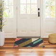 thumbnail image 3 of Yayeee Doormat for Indoor Entrance 32" x 20" Non Slippery Floor Rug, Green Geometric, 3 of 8
