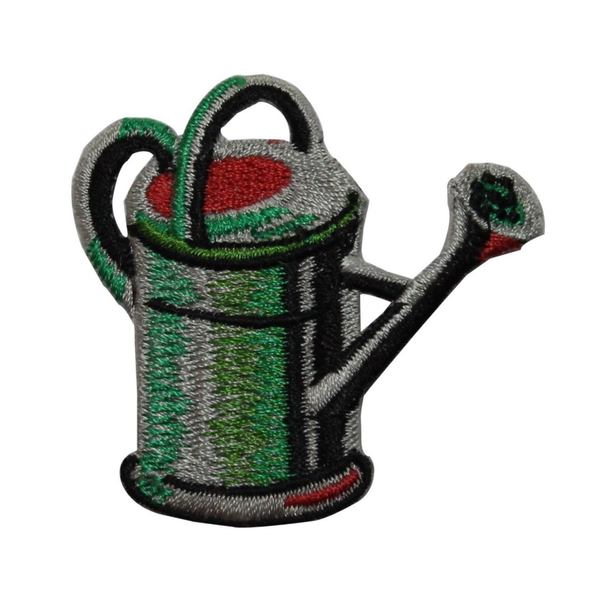 ID 7087 Metal Watering Can Patch Garden Farm Bucket Embroidered Iron On