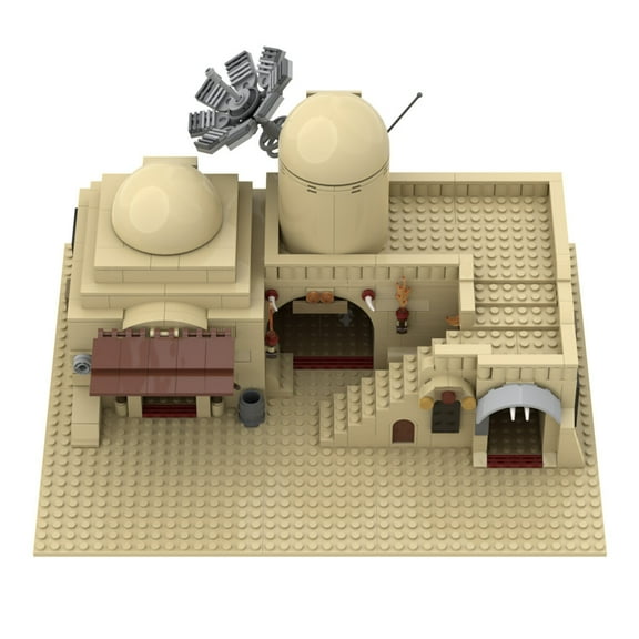 MOC-45639 Tatooine Double Model Building Blocks Set Slums TAT02 MOC Bricks Toys 636pcs